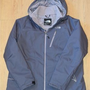 The North Face Womens Waterproof Jacket Gray/Purple XL